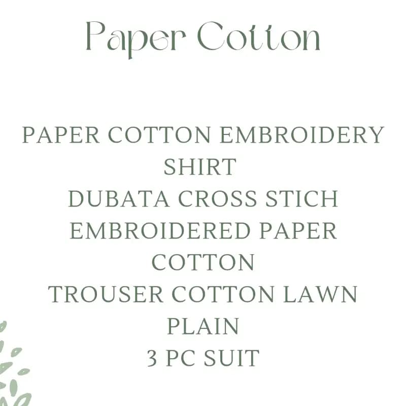 Paper Cotton