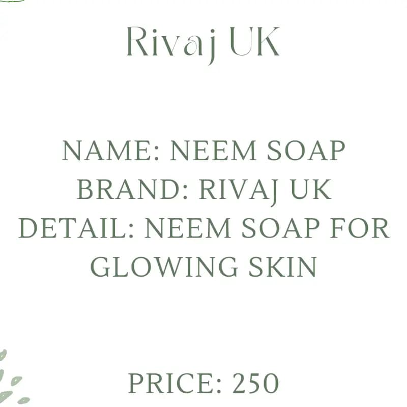 Rivaj uk Neem Soap