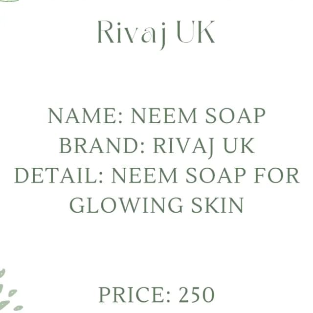 Rivaj uk Neem Soap